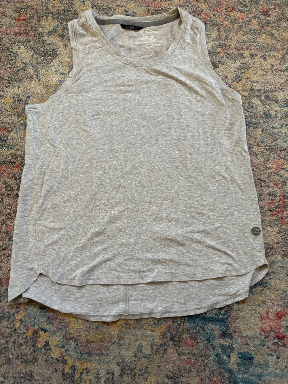 L.L. Bean Women's Heather Gray Sleeveless Tank